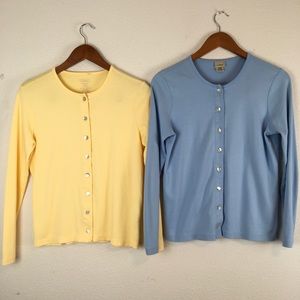 L.L. Bean Women’s Pastel Sweater Cardigans